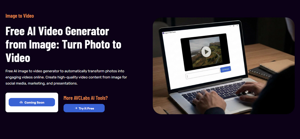 Free AI Video Generator from Image: Turn Photo to Video | AVCLabs
