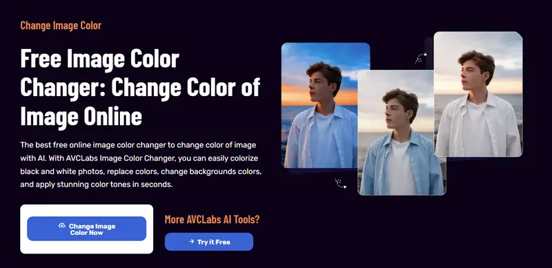 Free Image Color Changer: Change Color of Image Online | AVCLabs