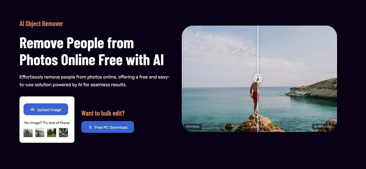 how to remove someone from a photo online free
