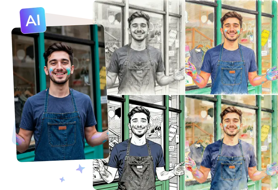 avclabs ai photo to pencil sketch converter free online