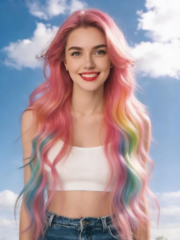 gemini ai hairstyle prompt pastel pink layers