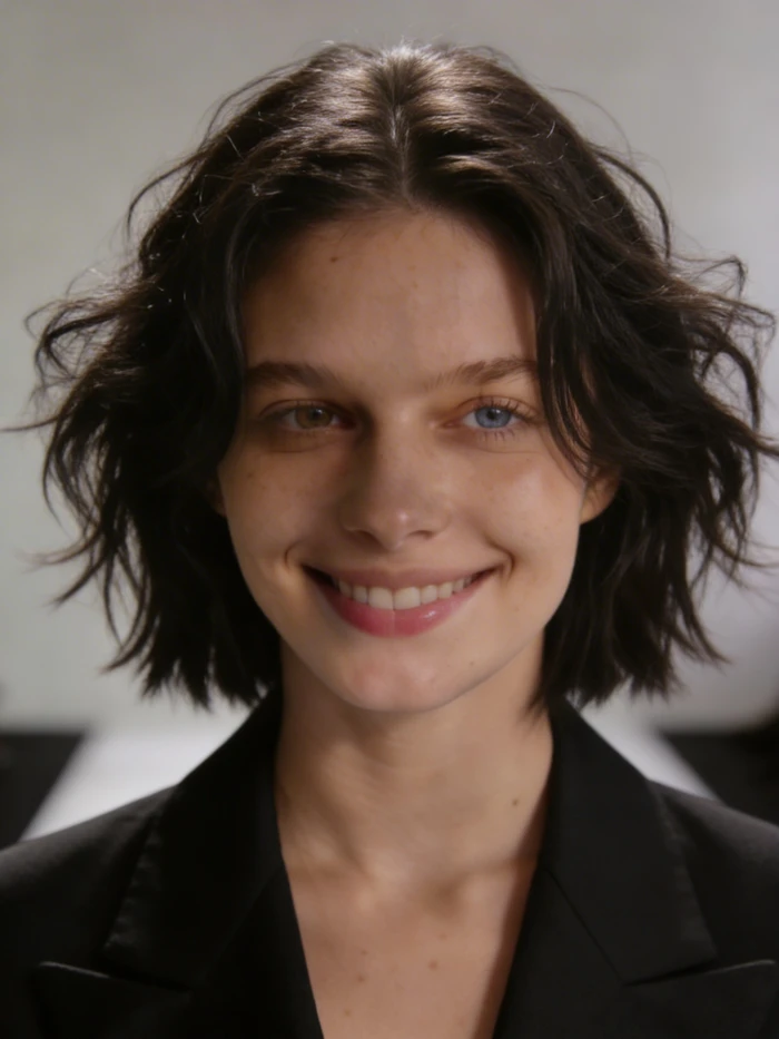 gemini ai hairstyle prompt textured bob editorial