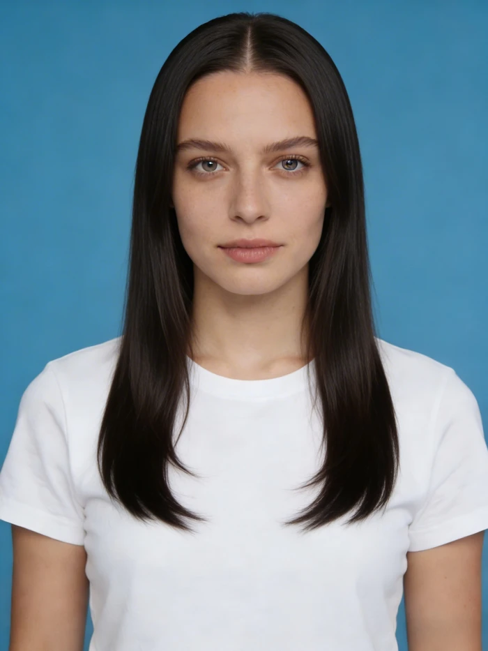 gemini ai hairstyle prompt straight sleek hair