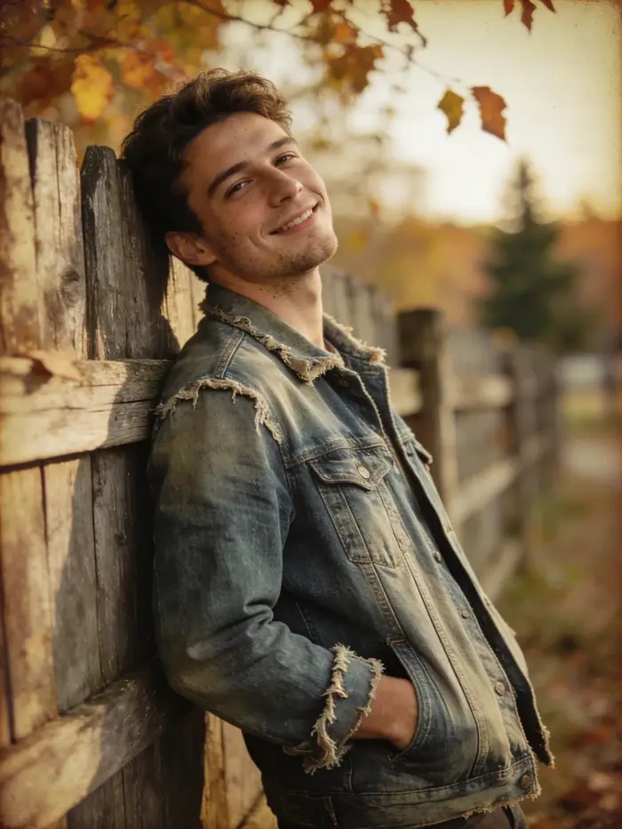 gemini ai boy in classic denim style