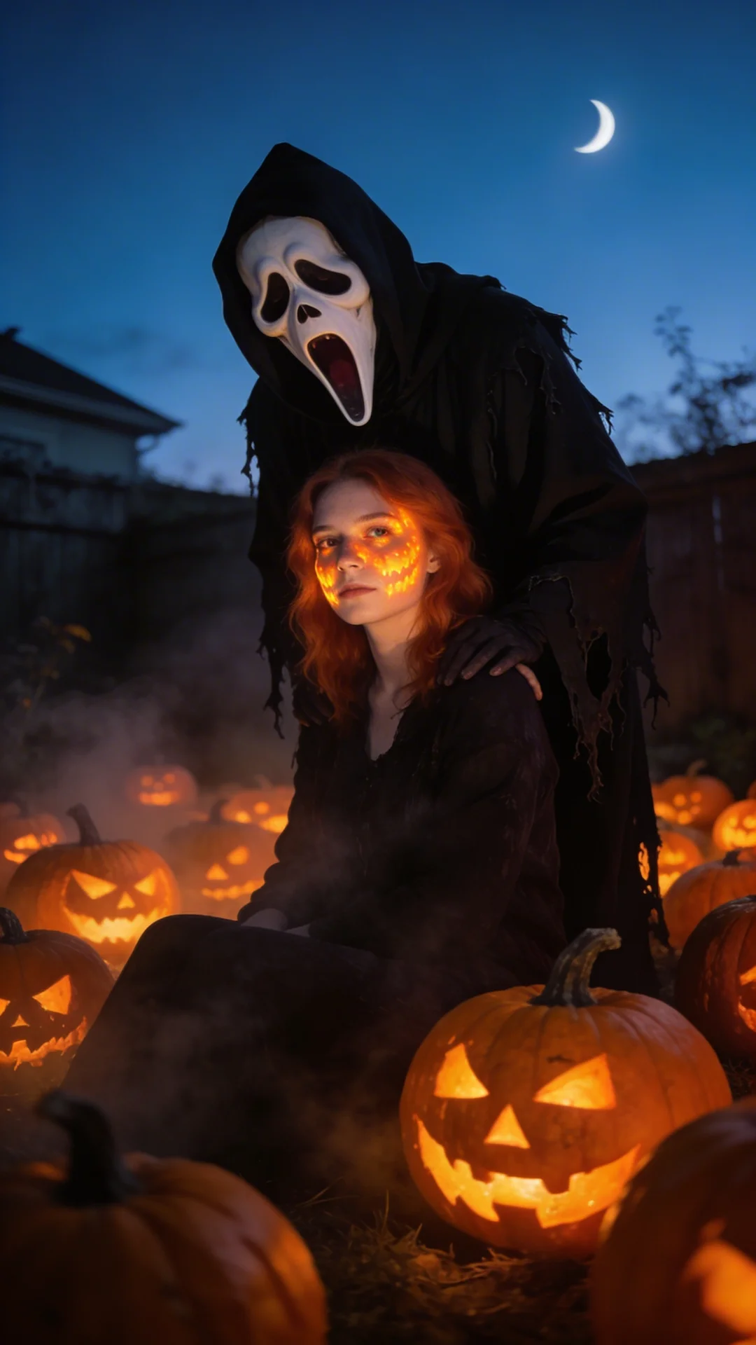 halloween ghostface pumpkin ai prompt