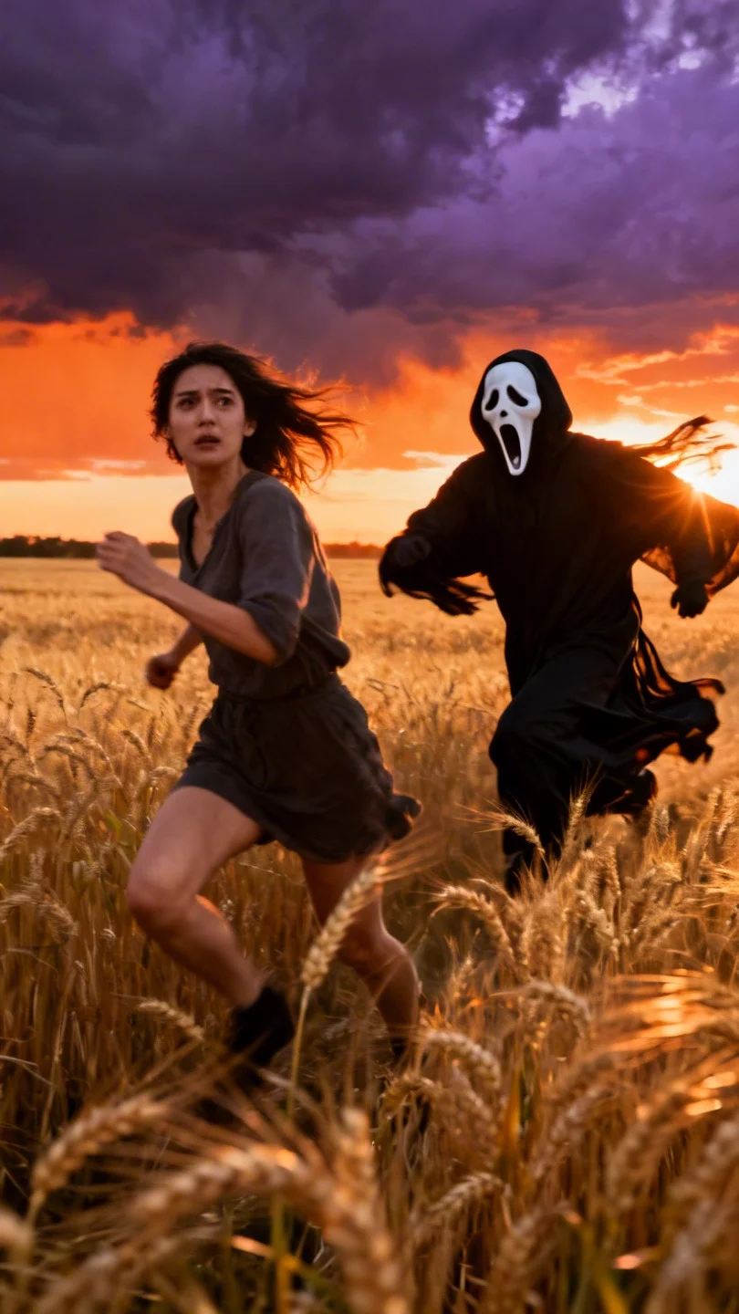 copy paste outdoor ghostface ai trend prompt