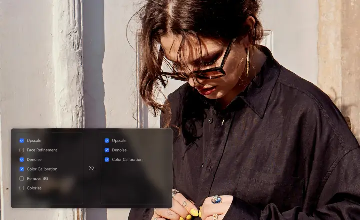 avclabs ai photo enhancer customize settings