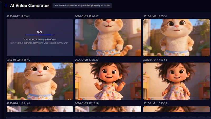 ai dancing cat screenshot