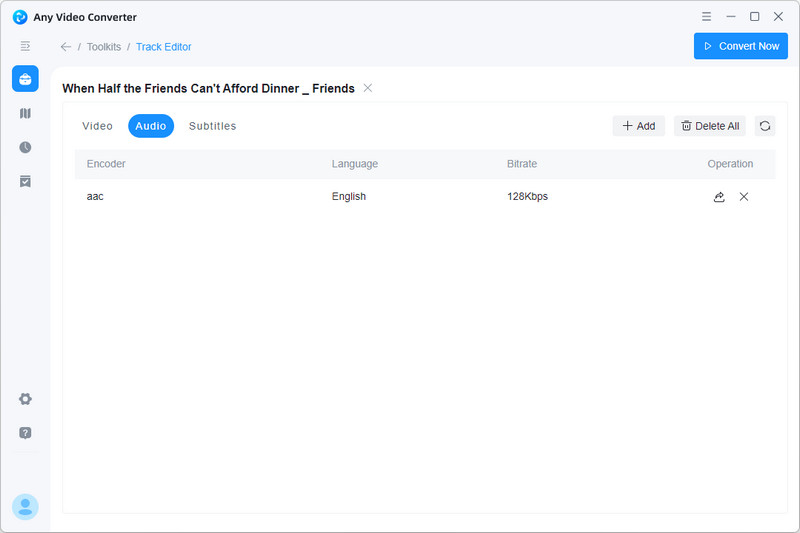 use avc track editor to remove music from video