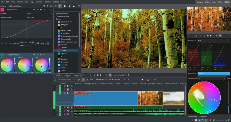 Kdenlive best free video editing software