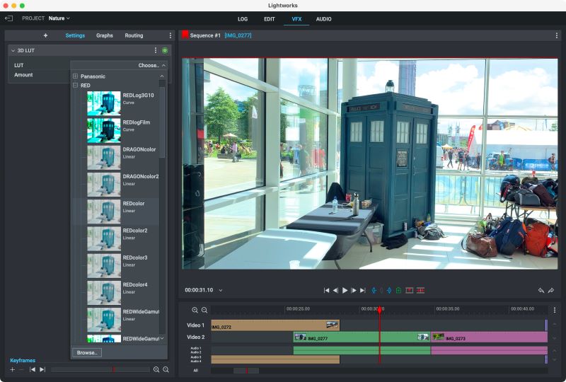 Lightworks best free video editing software