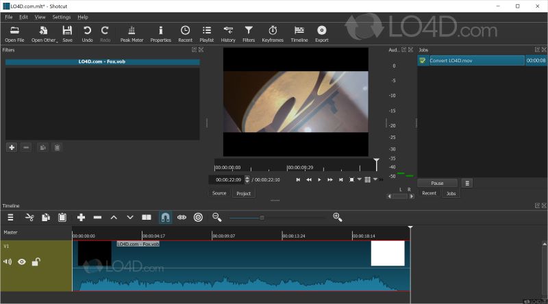 Shotcut best free video editing software