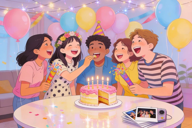 birthday captions with friends