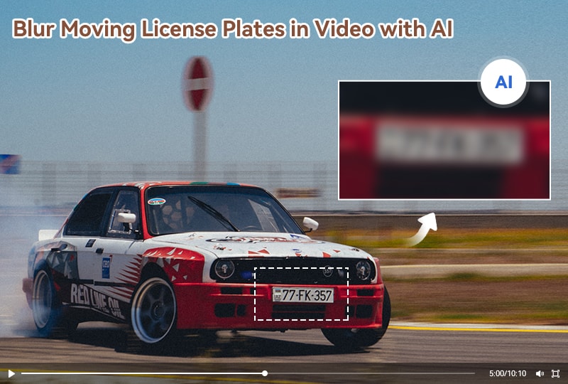 blur license plates with ai