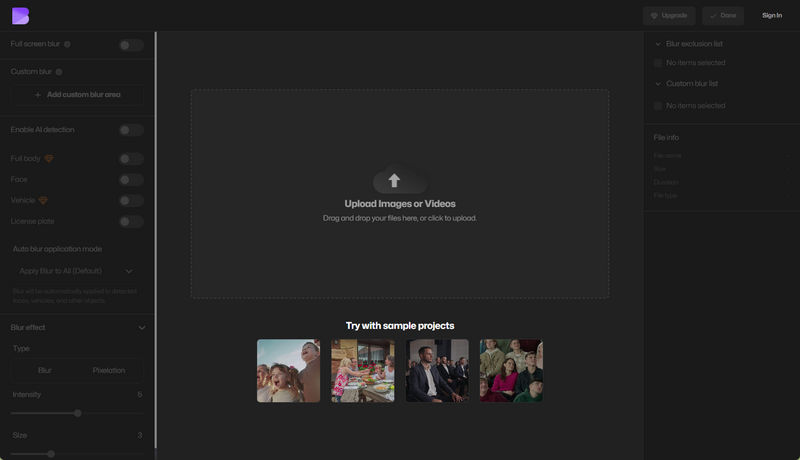 how to blur a part of video online