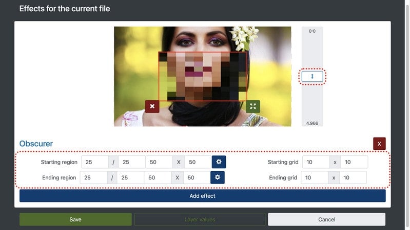 how to blur a video online with Movie Maker Online