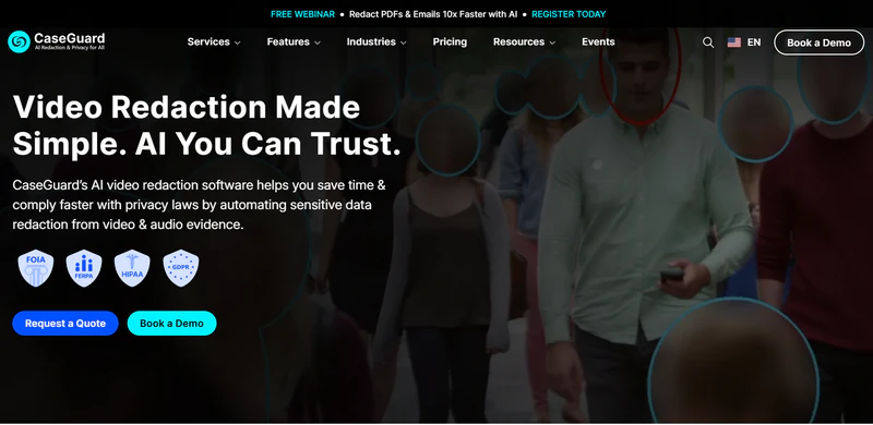 caseguard studio video redaction software