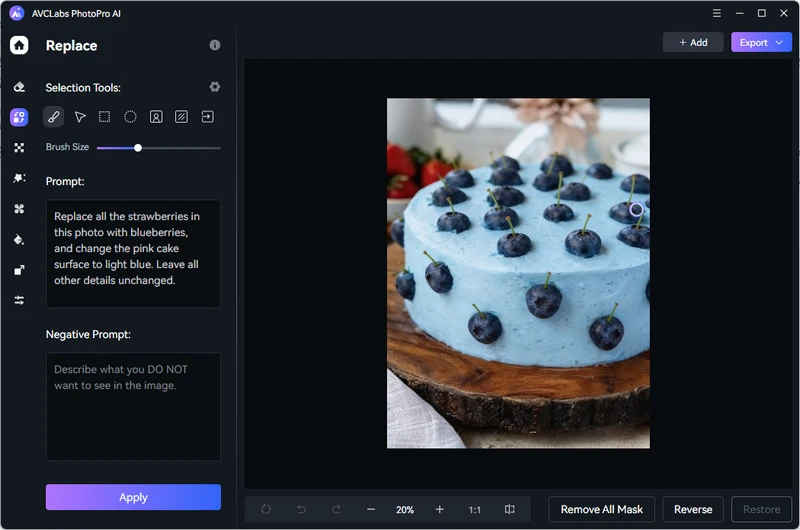 swap object to anything by prompt