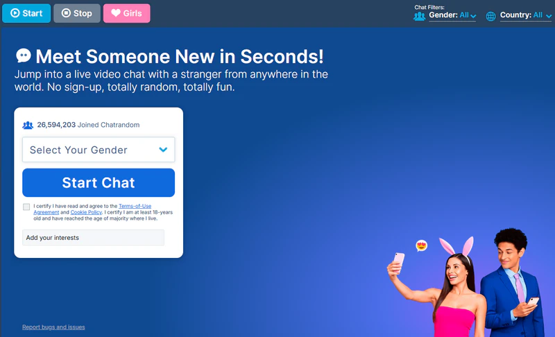 chatrandom site like luckycrush