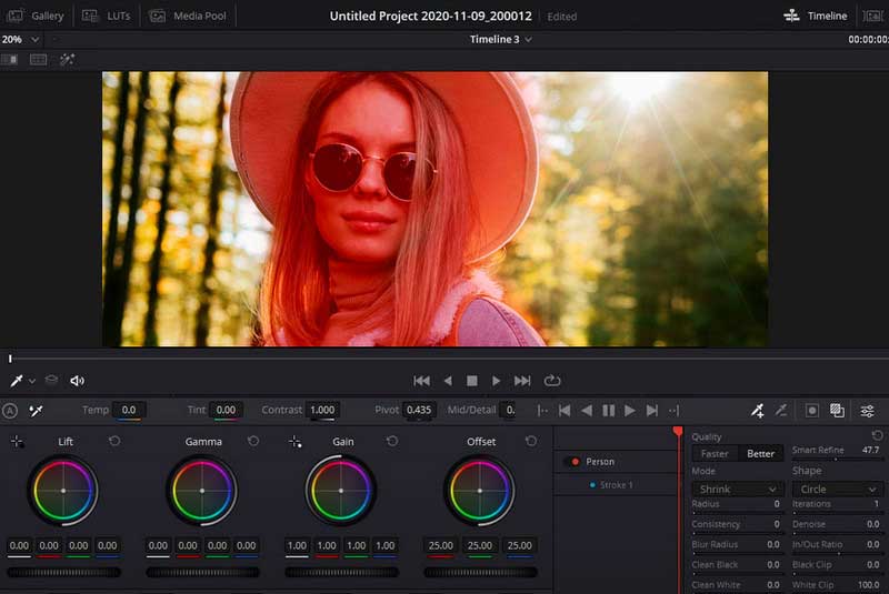 davinci resolve masking