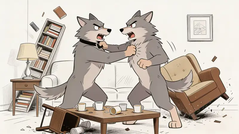 furry fighting meme generated by avclabs ai image generator