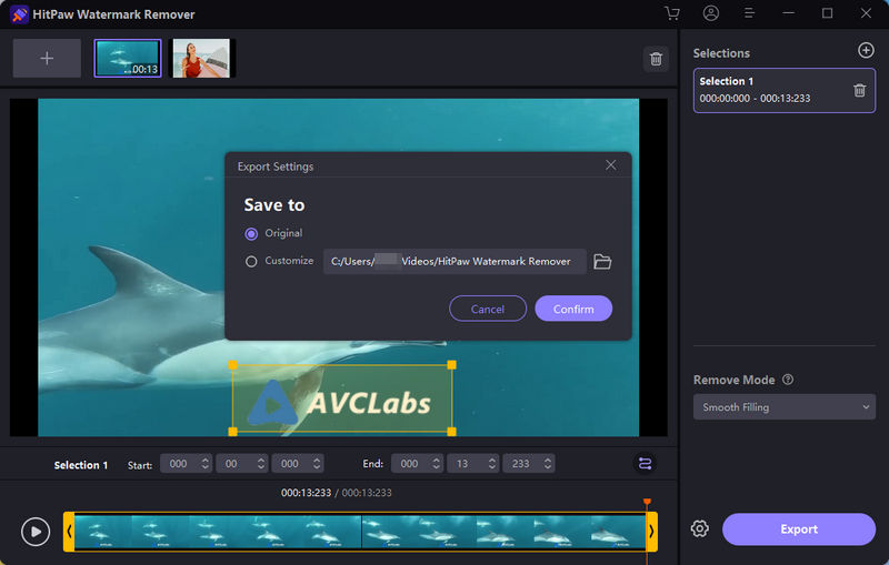 hitpaw video watermark desktop