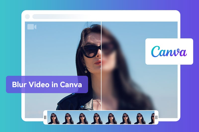 how to blur video in canva