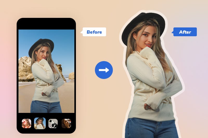 how to remove background from picture on iphone