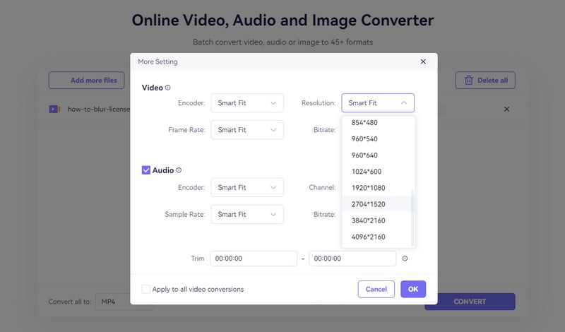 media io convert video to 4k