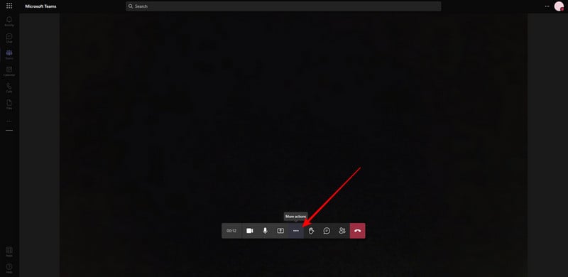 ms teams more actions