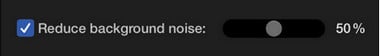 reduce background noise imovie