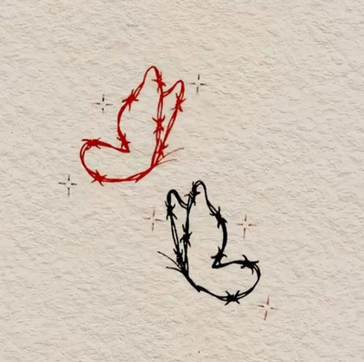 small relationship matching tattoos