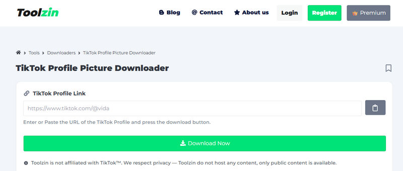toolzin pfp downloader tiktok