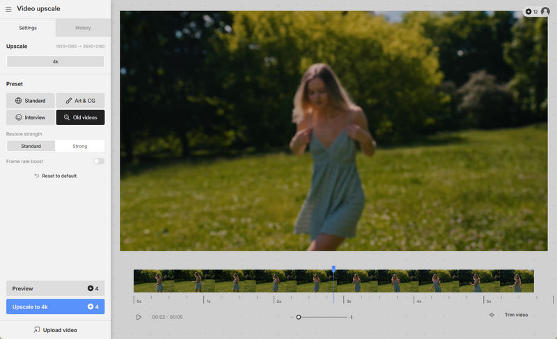 topaz online video converter convert low quality video to hd