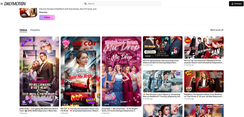 watch reelshort for free on dailymotion