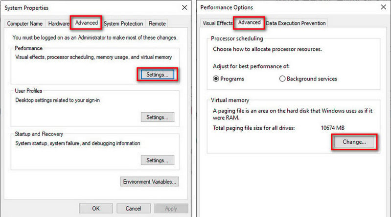 system properties