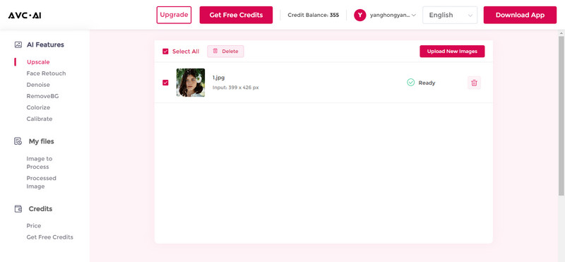 Upload low-res image