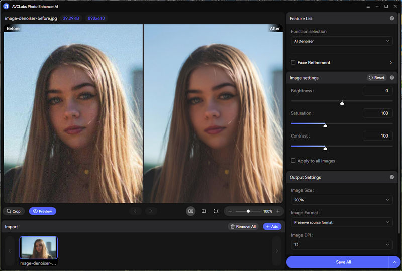 avclabs upscale model