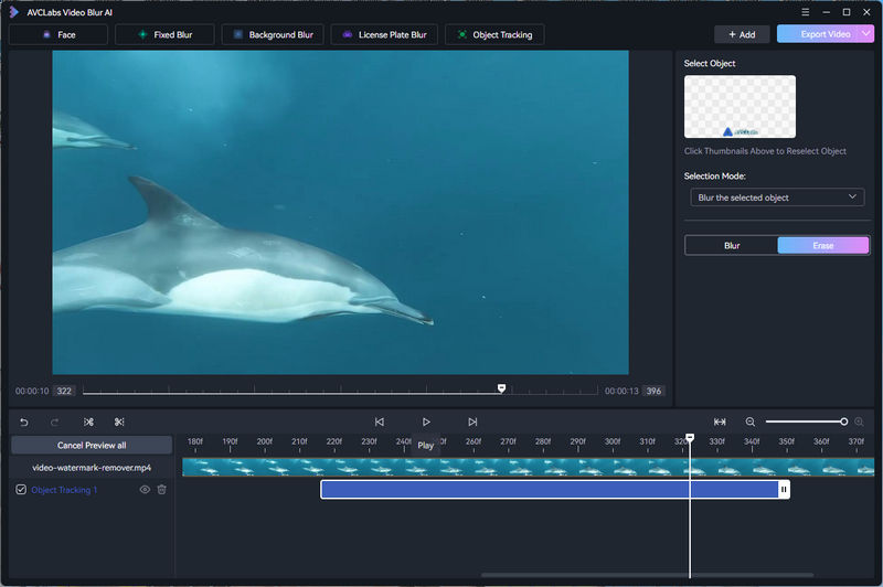 avclabs video blur ai remove watermark