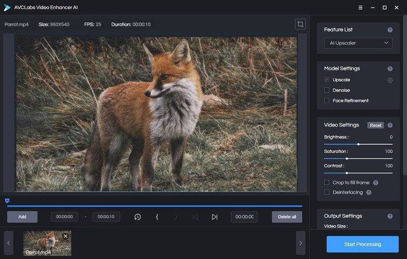 add grainy or noisy video to avclabs