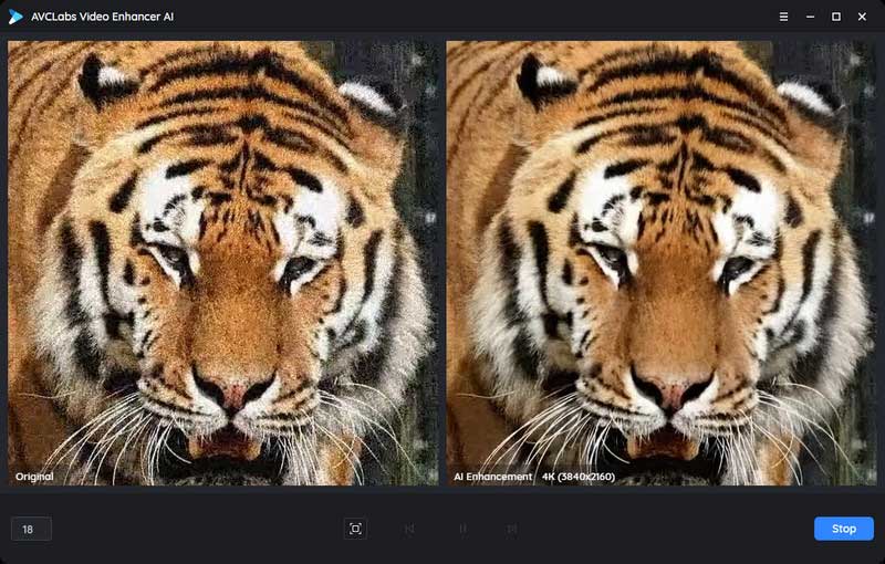 increase the video resolution with AVCLabs video enhancer ai