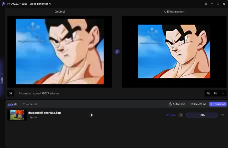 remove blur from anime video