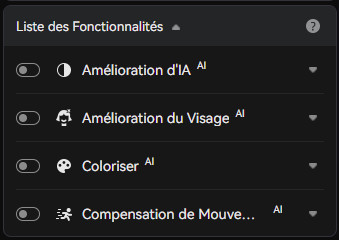 Paramètres du Modèle IA