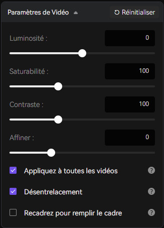 Ajuster les couleurs